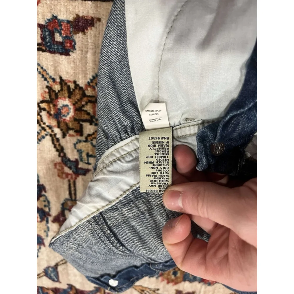 Vintage Oshkosh B'Gosh Denim Suspender Dress Size 24 Months